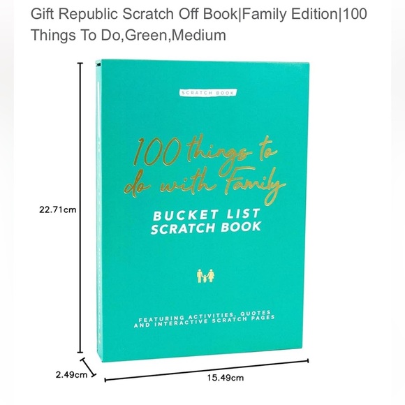 Bucket list book scratch off family times things to do memory keeper NEW Gift - Picture 2 of 6